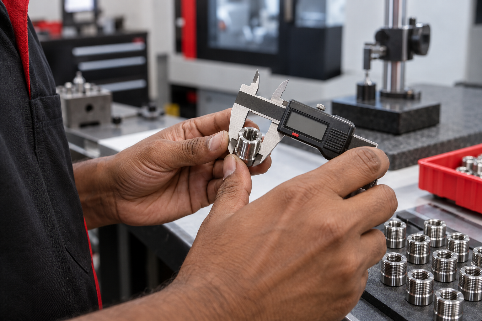 Precision fastener inspection in a manufacturing environment